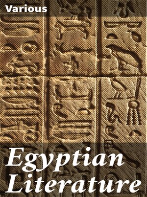 cover image of Egyptian Literature